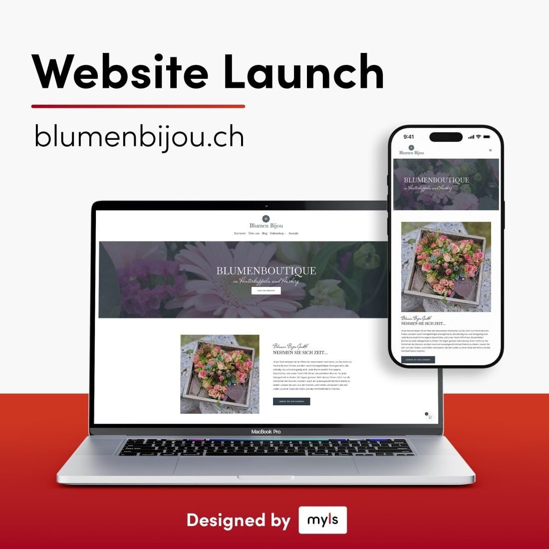 🌸 Neues Projekt online – www.blumenbijou.ch ✨